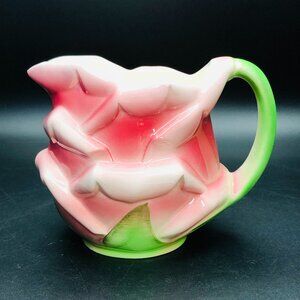 50s PY Countess Rose PITCHER JUG Vintage Oversized Flower Japan Kitchenware